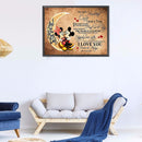 5D Cartoon Mouse Letter Kit Full Square Drill Rhinestone DIY Diamond Painti