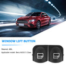 2pcs Master Power Window Switch Repair Cap Button Cover for Mercedes-Benz W203