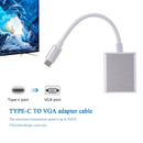 USB 3.1 Type C Male to VGA Female Adapter Converter for Laptop PC Phone Tablet