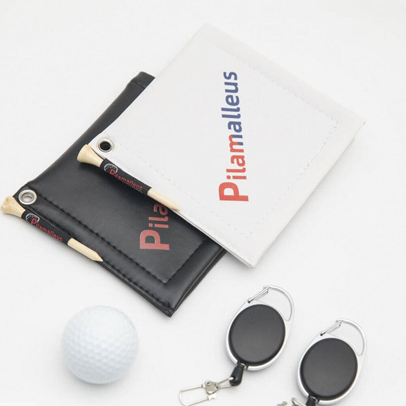 Golf Ball Cleaning Towel Sports Golf Club Head Wiping Cloth Cleaner (White)