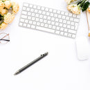 Portable Mini Titanium Ballpoint Pen Outdoor Metal Signature Pens (Gray) Newly