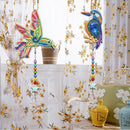 2pcs 5D Diamond Painting Bird Pendant Bag Keychain Jewelry Gifts (SMDZ202)