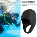 Scuba Swimming Diving Hood Caps Snorkeling Water Sports Surfing Hat (Black)