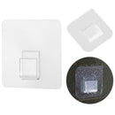 1*Double-Side Self-Adhesive Wall Mounted Hook Punch 7*7cm Hanger J3U7 UK G5G0