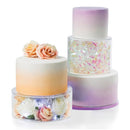 Round Clear Acrylic Fillable Cake Stand Cake Display Board Edge Smoother