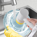 Efficient 3 Brush Head Bathtub Brush Bathroom Sink Electric Cleaning Brushes