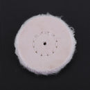 White Cotton Lint Cloth Wood Metal Mirror Polishing Buffing Wheel(50mm) Newly