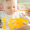 Baby Silicone Training Feeding Spoon Toddlers BPA-free Tableware (Yellow) Newly