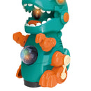 Light Music Dinosaur Bubble Machine Auto Soap Bubble Blowing Kids Toys (C)