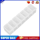 Portable 7 Day Weekly Clear Tablet Pill Box Medicine Holder Splitters