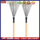 Metal Wire Drum Brush Sticks Maple Wood Cleaner Drum Musical Percussion Brushes