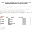 RMS Digital Smart Multimeter Current Voltage Tester Digital Profesional Meter