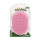 Dog Cat Bath Brush Comb Rubber Pet Hair Fur Grooming Massage Glove (Pink) Newly