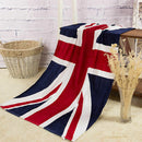 British Flag Union Jack Pattern Bath Beach Large Soft Washcloth Towel Gifts L6K8