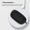 Bluetooth-Compatible Earbuds Case for QCY T17 Protector Cover Skin (Black) Newly