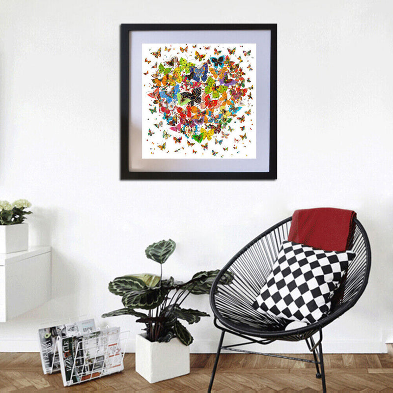 Butterfly Heart 5D Diamond Painting Full Drill Embroidery DIY Cross Stitch Newly