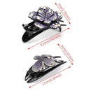 Dovetail Crystal Flexible Styling Tools Barrette Rhinestone Hairpin Hair Clips