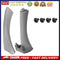 2pcs Right Side Inner Front Door Panel Pull Trim+Cover for  E90 E91 (Grey)