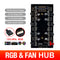 1 To 8 Multi Way Splitter RGB PWM HUB 12V/4 Pin  for PC Fan Cooler Motherboard