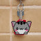 Bead Cross Stitch Stamped Needlework DIY Cartoon Cat Keychain Kit (SMX-070)