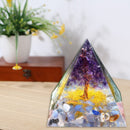 Crystal Pyramid Healing Energy Meditation Stones Home Office Decoration Crafts