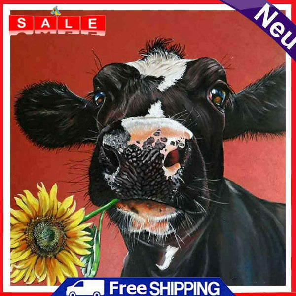Diamond Painting Cow Full Round Drill Picture of Rhinestone DIY Drawing Kit