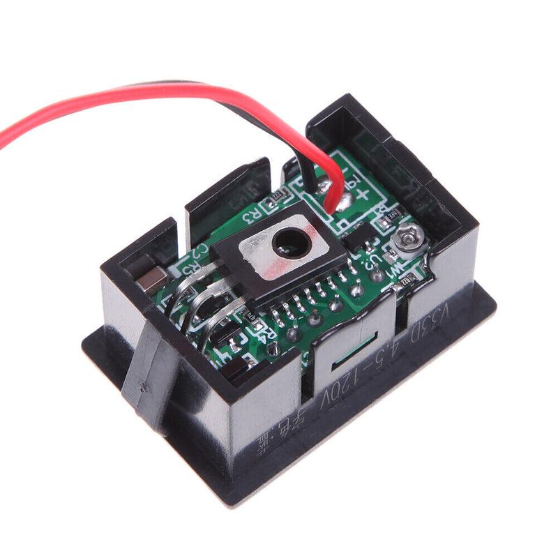 0.36" DC4.5-120V LED Voltmeter Digital Volt Meter Automobile Motorcycle Red