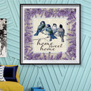 5D DIY Diamond Painting Lavender Bird Full Round Drill Mosaic Art Picture D