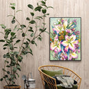 Drawing Paintwork Flower Bush Home Living Room Decoration 40x50cm Without Fra