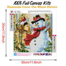 5D DIY Full Drill Diamond Painting Christmas Snowman Cross Stitch (B1450) Newly