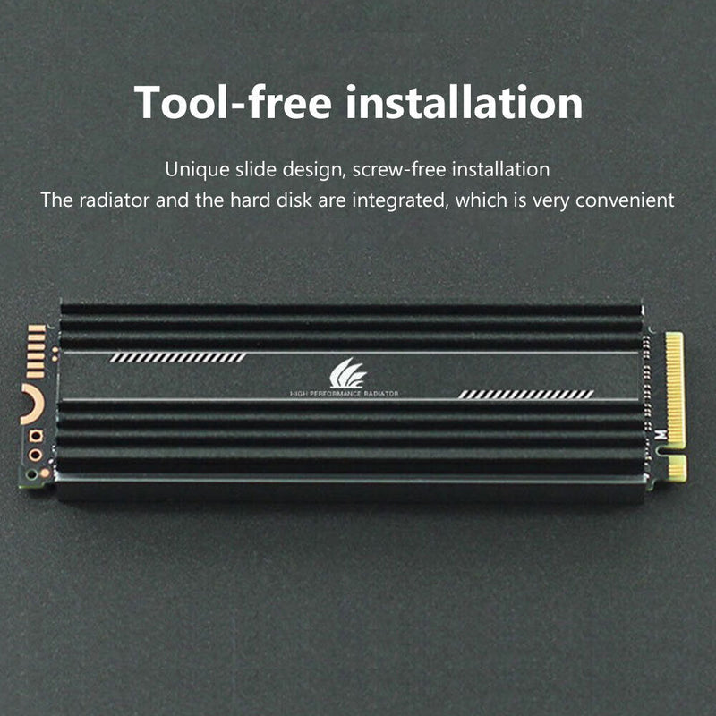 M.2 SSD Heatsink Cooler M2 2280 Solid State Hard Disk Radiator Thermal Pad Newly
