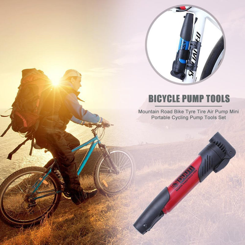 Durable Bicycle Hand Tyre Tire Pump Inflator Universal for Schrader Presta Valve