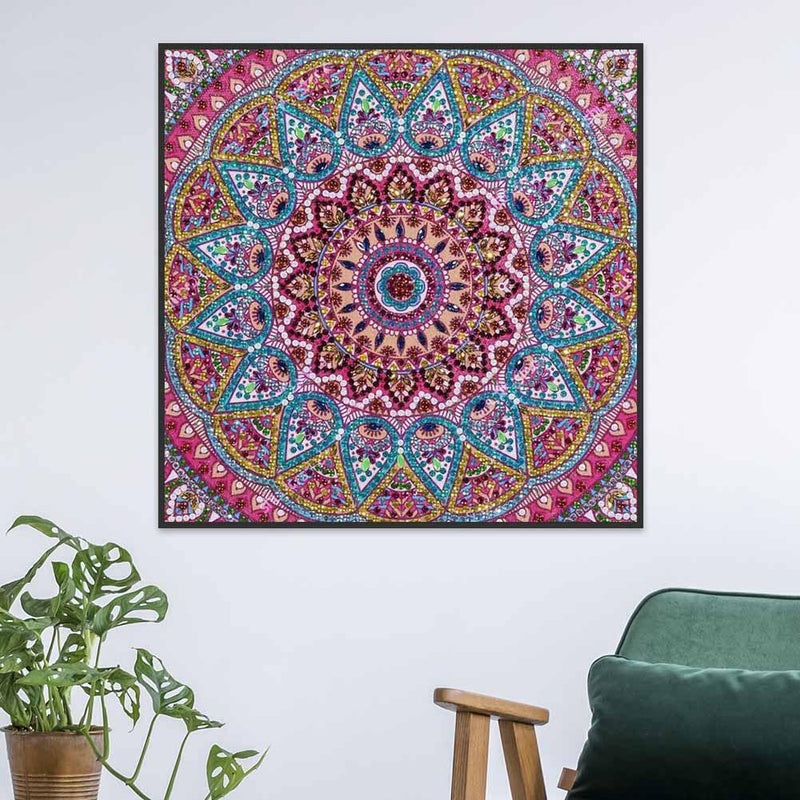 5D DIY Special Shaped Diamond Painting Color Flower Cross Stitch Embroidery