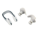 Soft Silicone Swimming Earplugs Nose Clip Set Soundproof Ear Plugs (Grey) Newly