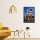 DIY Diamond Mosaic Flag Twin Towers Picture Full Round Rhinestone Painting Kit