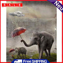 Frameless Painting By Numbers Elephants DIY Handmade Art Drawing On Canvas Craft