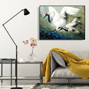 DIY Digital Oil Painting By Numbers Kits Flying Crane Canvas Room Decoration
