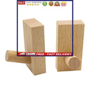 Wood Wall Hooks - Decorative Design Adhesive Hooks Single Organizer for Wal