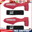 Fishing Pole Sleeve Cover Protector Cap + Fishing Rod Belt Strap (2 Set Red