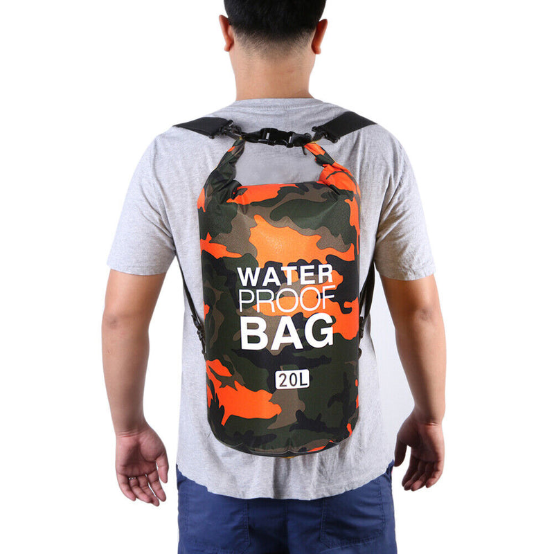 Waterproof Dry Sack Kayaking River Trekking Float Sailing Backpack (20L) Newly