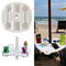 Beach Umbrella Table Tray Snack Water Cup Holder Beverage Bottle Holder