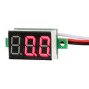 0.36inch LED Digital Voltmeter DC0-100V Three Line Volt Meter(Red) Newly