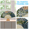 Mountains Castle Oil Paint Folding Fan By Numbers DIY Painted Handmade Crafts