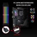 PSU Extension Cable Addressable RGB ATX 24Pin PCIe GPU Dual Triple 8-Pin Cord