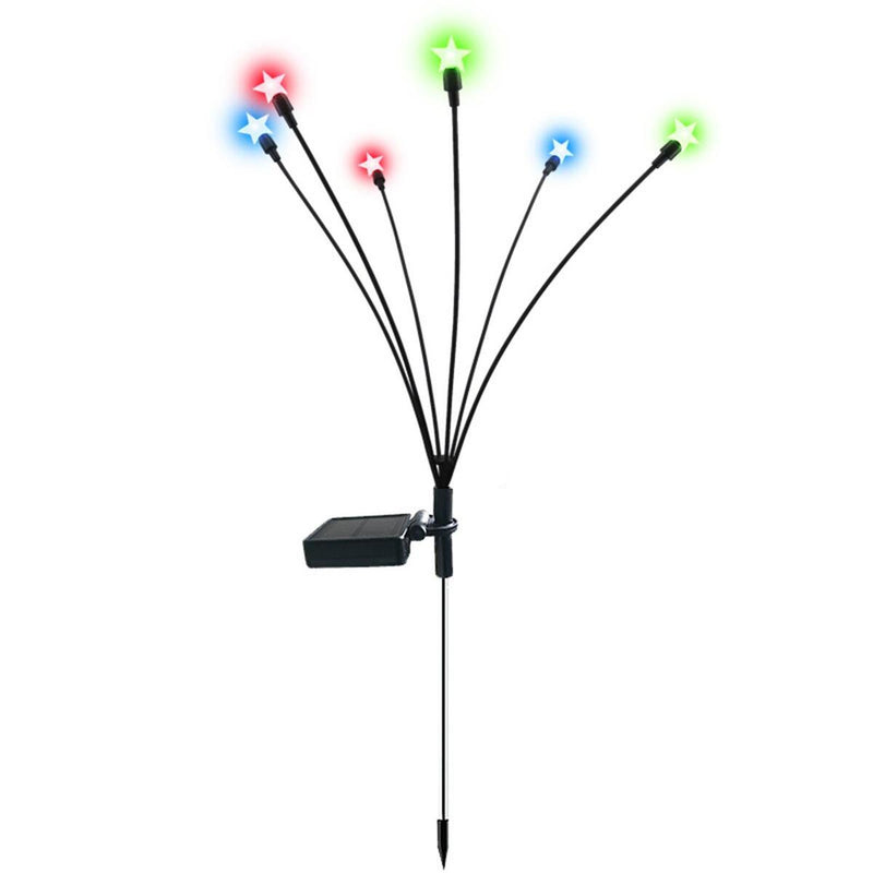Solar Powered LED Lights kit Landscape Garden Firefly Swaying Light Law!