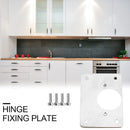 Stainless Steel Cabinet Cupboard Furniture Hinge Repair Plate Accessories Kit