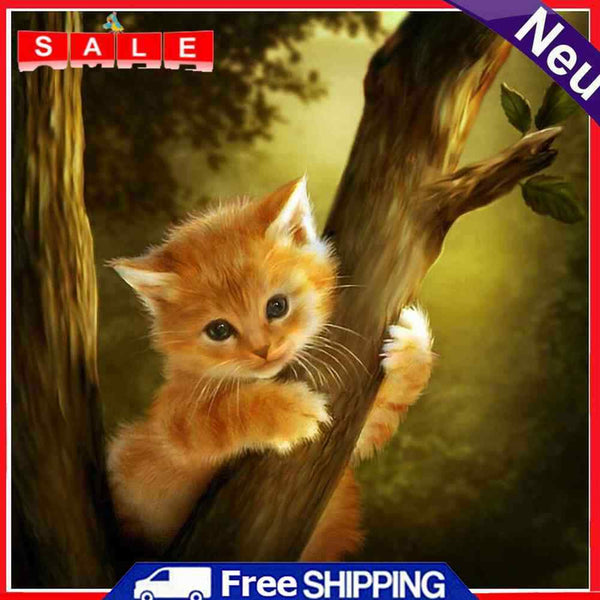 akaddy 5D DIY Full Drill Diamond Painting Beautiful Cat Cross Stitch Embroidery Kits