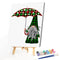 Christmas Gnome Oil Paint By Numbers Set Canvas Drawing DIY Coloring Picture Kit