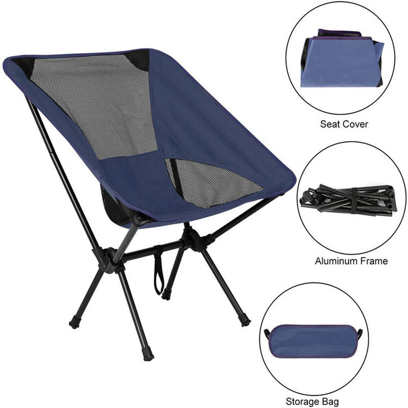 Fishing Camping Chair Portable Folding Outdoor Hiking Beach Picnic Seat Chair