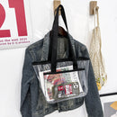 Fashion Female Summer PVC Transparent Handbag Clear Women Shoulder Bags Totes